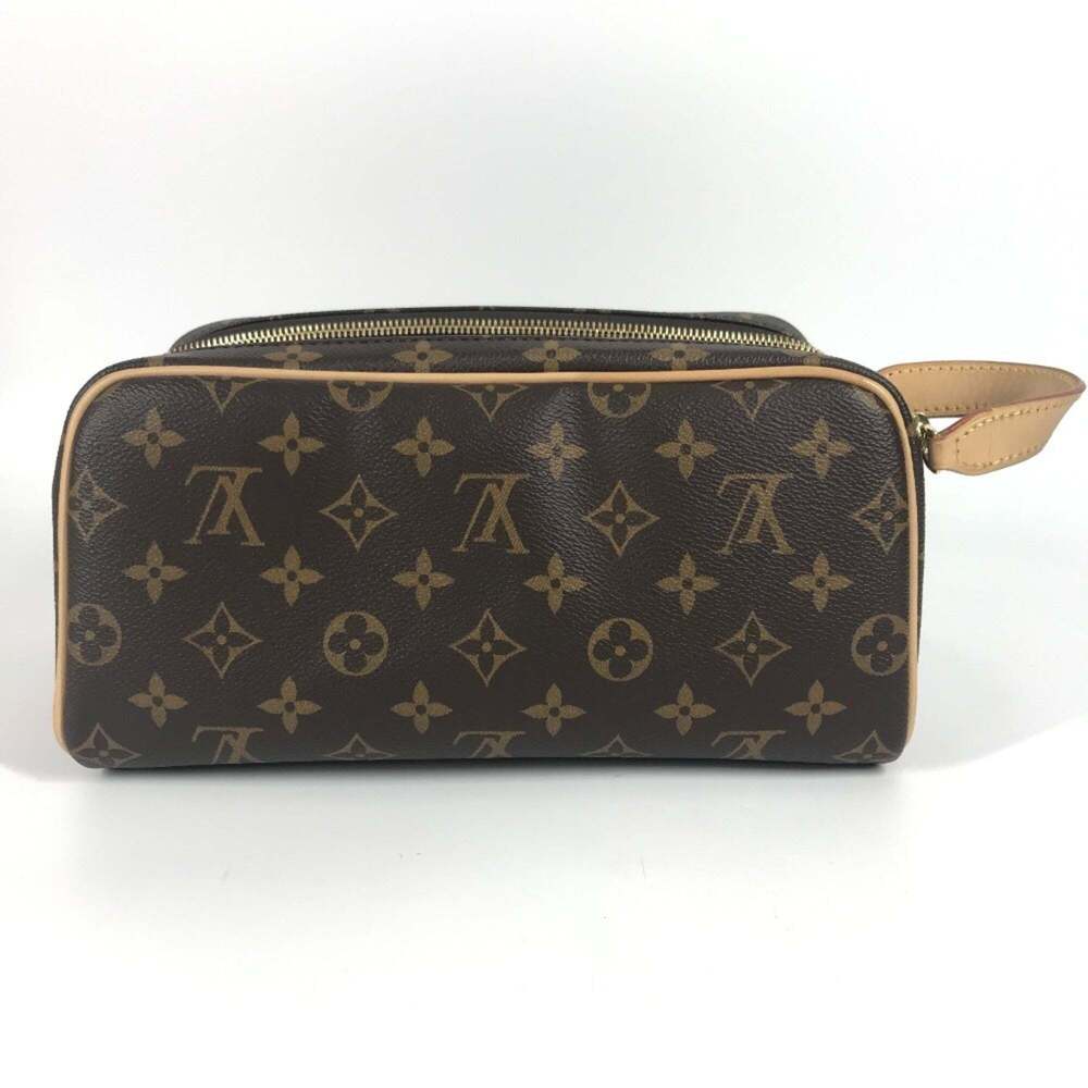 LOUIS VUITTON Authentic Brown Monogram Canvas Pouch - Picture 3 of 16